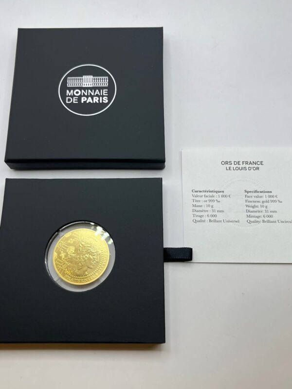 1000 Euros 2024 France - Louis d’or - OR 999 - 10g - BU - 6000 Exemplaires!