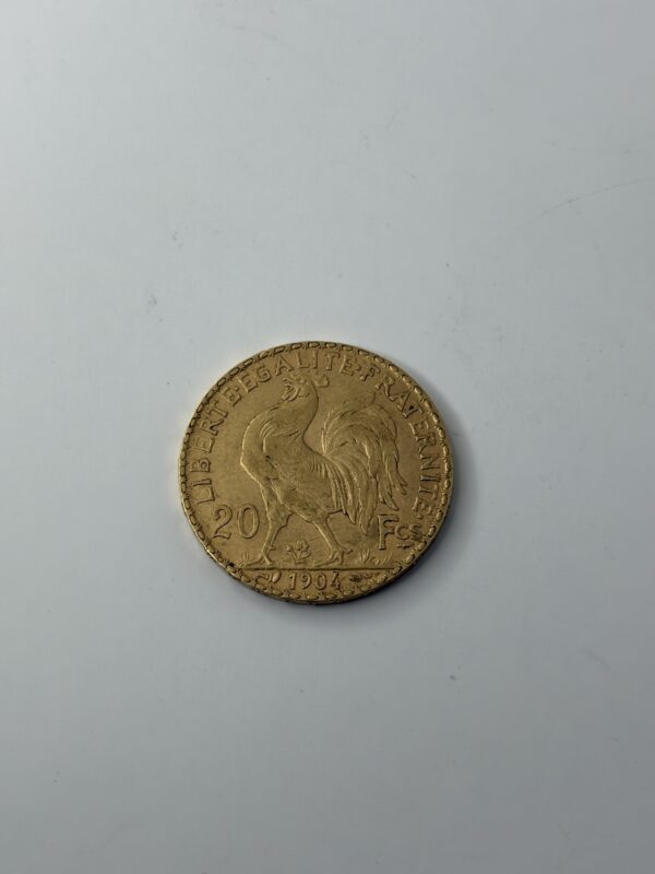 20 Francs Coq / Marianne - France - 1904 - Or 900 - 6.45g