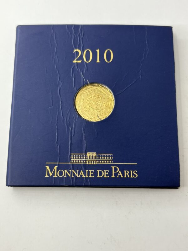 100 Euros 2010 - Or pur - 3.1 grammes - Monnaie de Paris