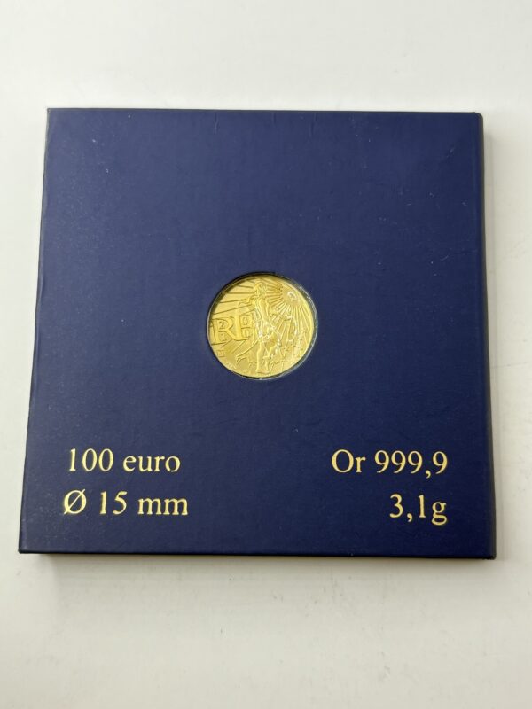 100 Euros 2010 - Or pur - 3.1 grammes - Monnaie de Paris – Image 2