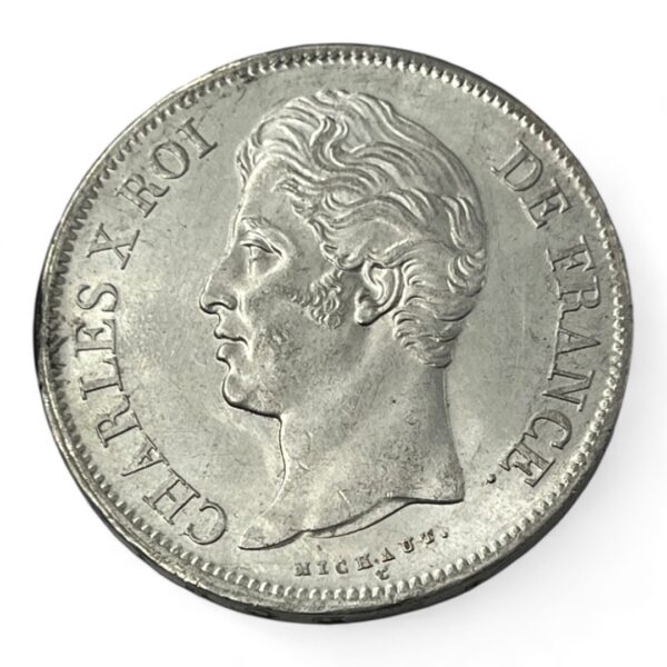 5 Francs Charles X - 1828 W - Lille - Argent - Splendide! – Image 3