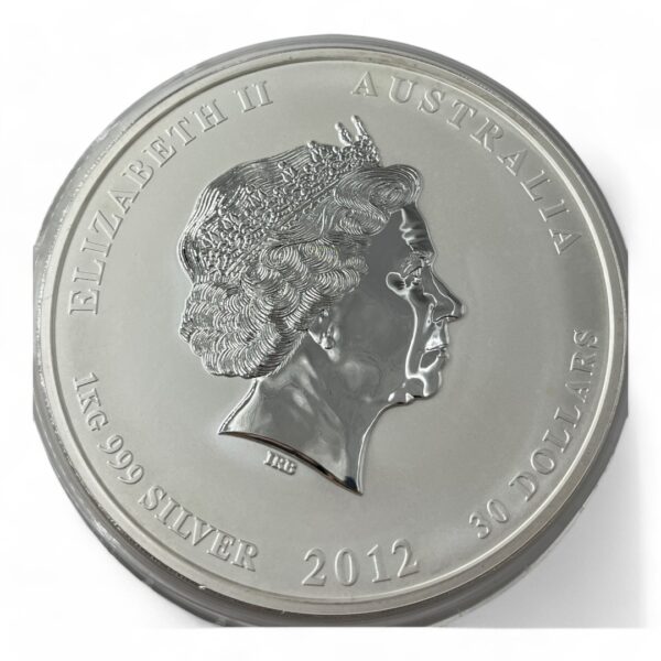 Monnaie - Lingot de 1kg en Argent 999 - 30 dollars 2012 - Australie - Year of the Dragon – Image 2