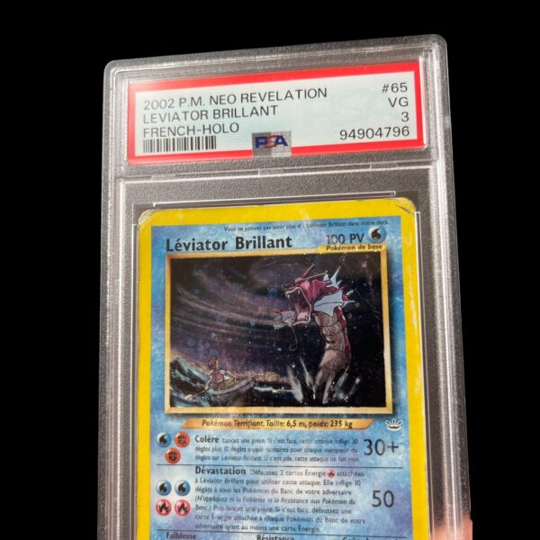 Carte Pokemon - Léviator Brillant - 65/64 - Holo - Neo Revelation - FR - PSA 3