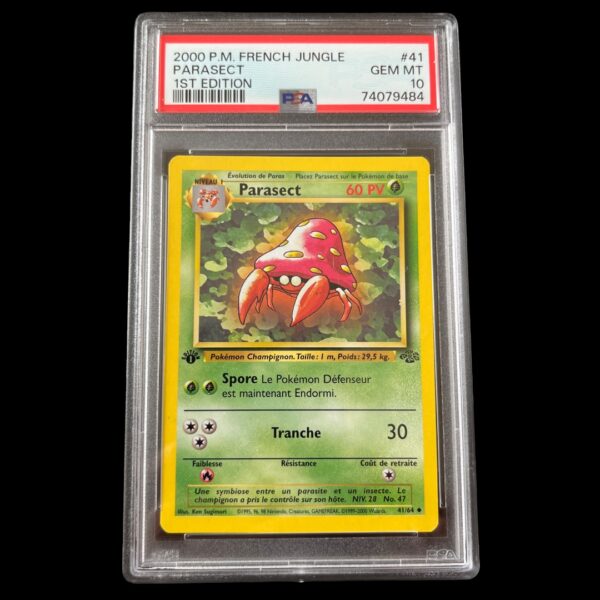 Carte Pokemon - Parasect - Edition 1 - 41/64 - Jungle - FR - PSA 10