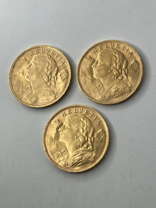 20 Francs Marianne/ coq - Lot 3 pièces - Or – Image 4