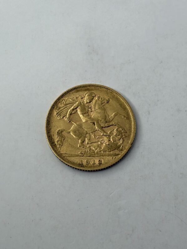 Demi 1/2 souverain - George V - Royaume-uni - 1913 - Or