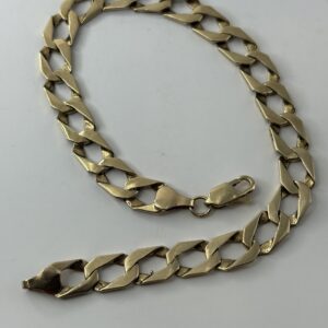Bijoux Bracelet / Gourmette - Or 10 karats - 11.95 Grammes - 23 Centimètres