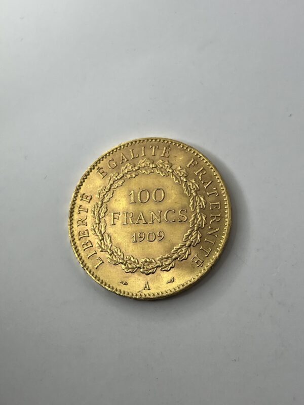 100 Francs Génie - 1909 A - Or - 32.25g – Image 5