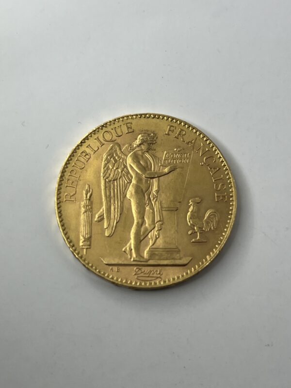 100 Francs Génie - 1909 A - Or - 32.25g – Image 2