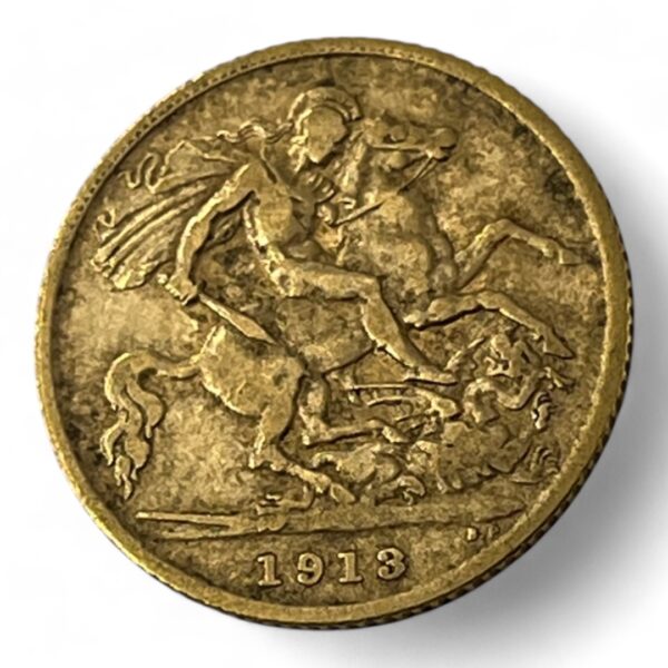 1/2 souverain - George V - Royaume-uni - 1913 -3.93g - Or – Image 3