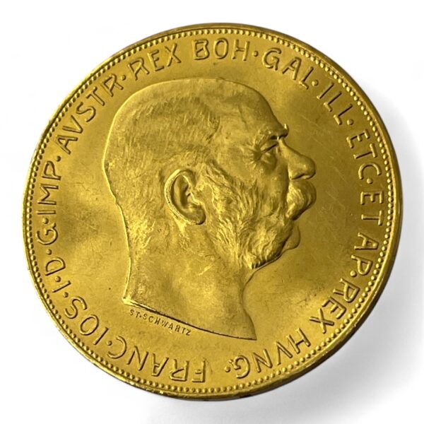 100 couronnes - Francois Joseph 1er - Autriche - 1915 - 33.86g - Or – Image 4