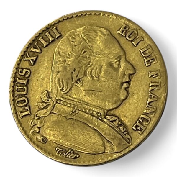 20 Francs Louis XVIII - 1814 A - Or – Image 4