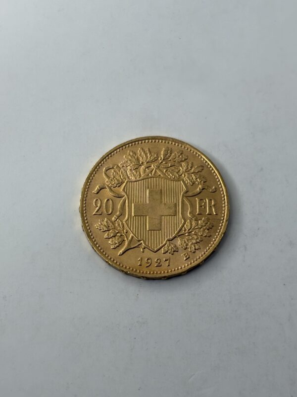 20 Francs Suisse - Helvetia - 1927 B - Or 900