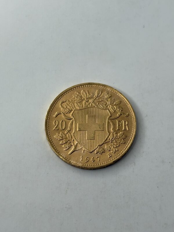 20 Francs Suisse - Helvetia - 1947 B - Or 900