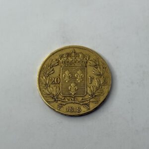 20 Francs Louis XVIII - Buste nu - 1818 W (Lille) - Or 900