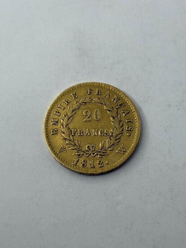20 Francs Napoléon - Empire - 1812 W (Lille) - Or 900