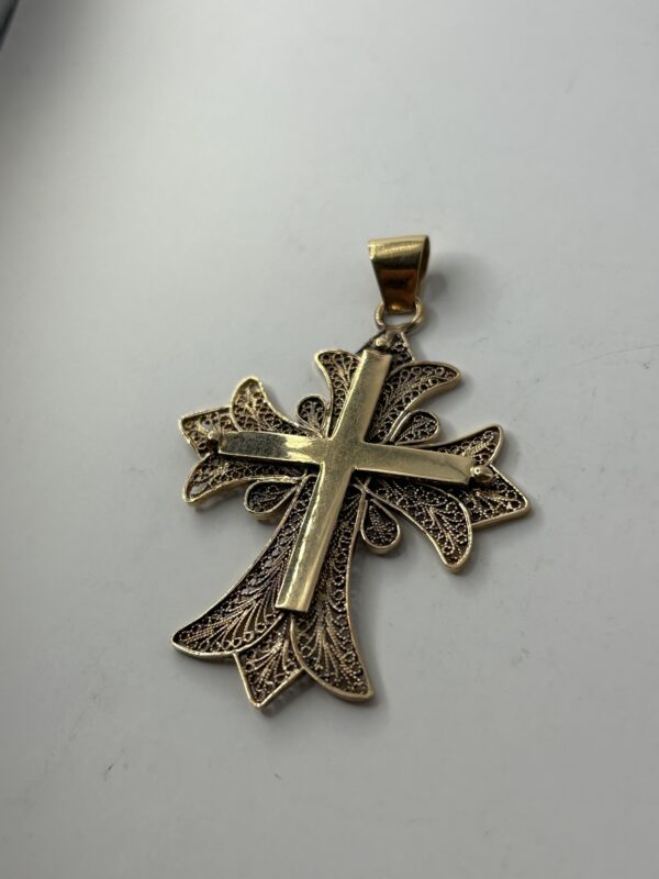 Pendentif Croix - or 18k - 9.90 grammes – Image 3