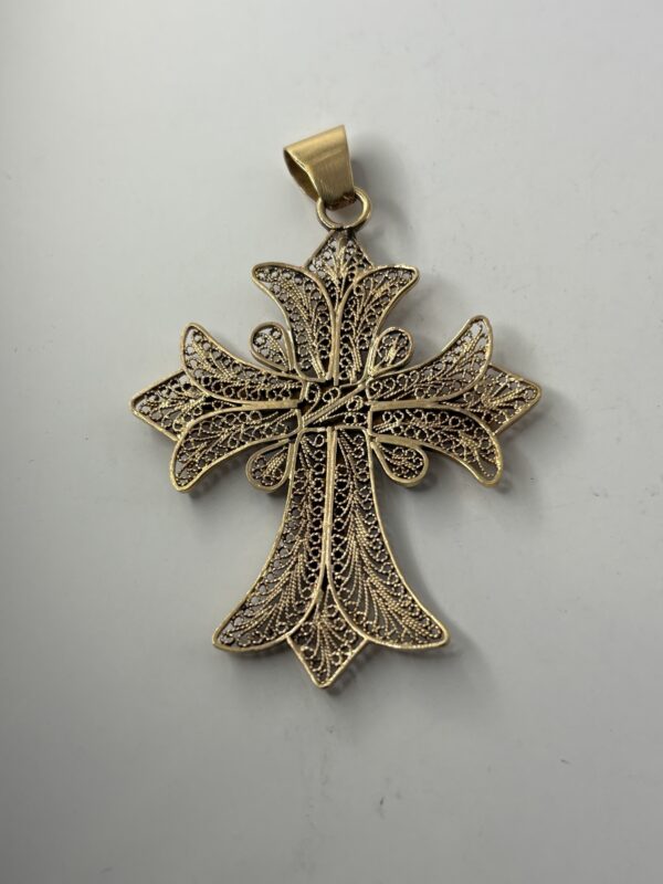 Pendentif Croix - or 18k - 9.90 grammes – Image 2