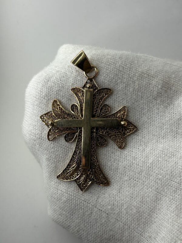 Pendentif Croix - or 18k - 9.90 grammes – Image 4