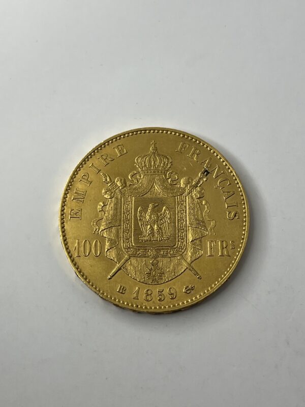 100 Francs Napoléon - 1859 BB - Or - 32.22g