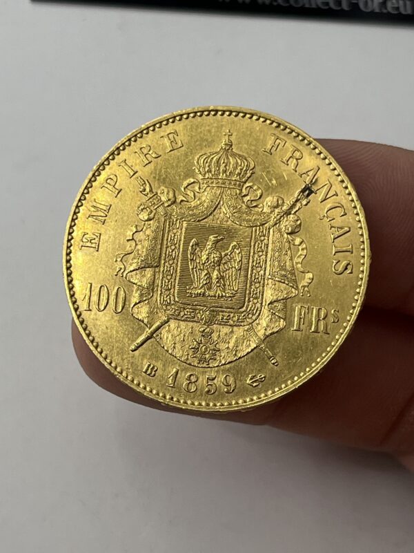 100 Francs Napoléon - 1859 BB - Or - 32.22g – Image 3