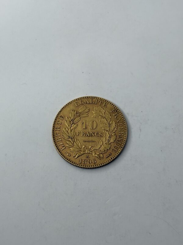 10 Francs Ceres - 1896 A - Or - 3.22g