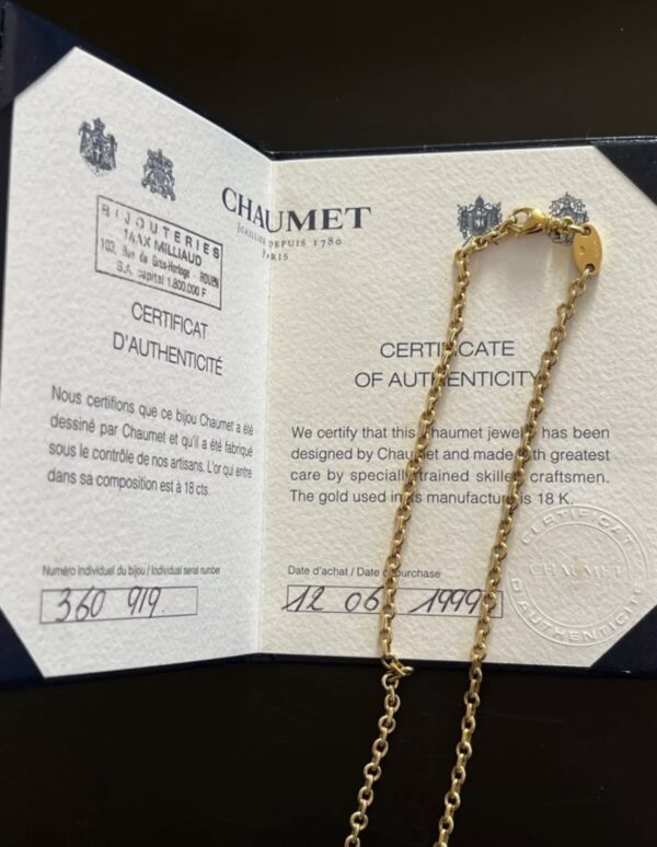 Chaine Or - Maison Chaumet - 19.55g - signé et numéroté – Image 3