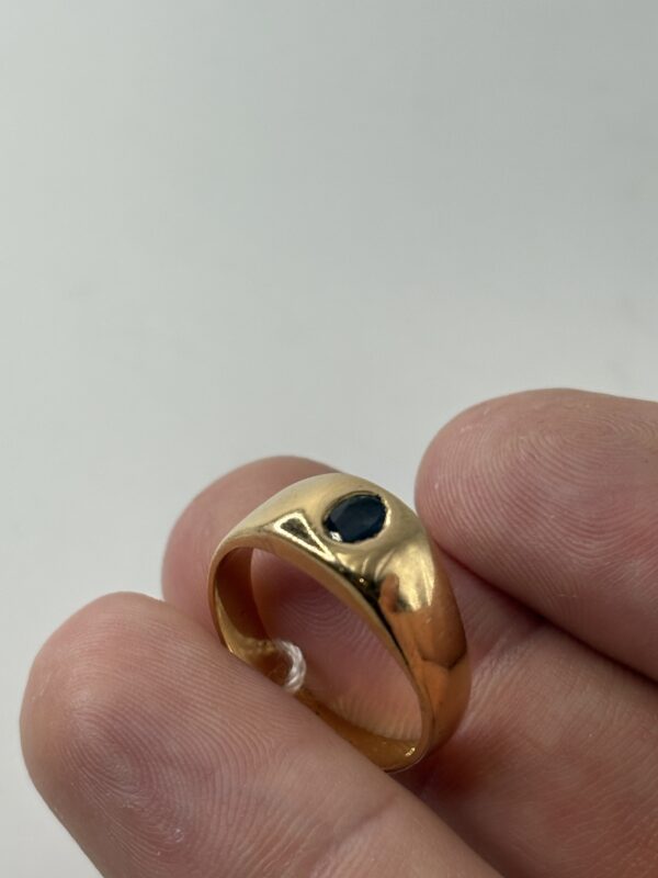Bague - avec pierre - Or 18 Carats - 6.20 Grammes - Taille 54 – Image 3