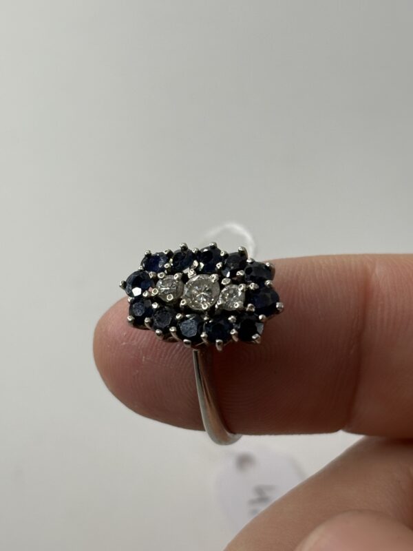 Bague - Or 18 Carats - Diamants - 4.72 grammes - Taille 53 – Image 2