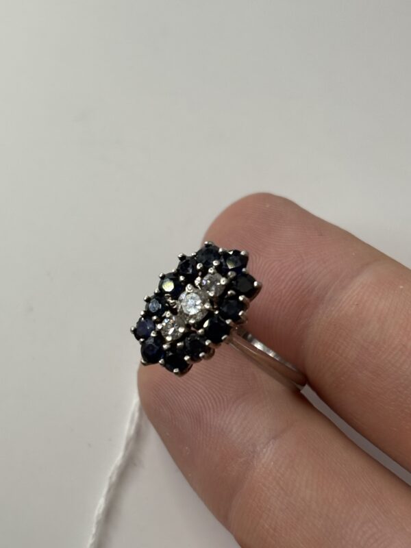 Bague - Or 18 Carats - Diamants - 4.72 grammes - Taille 53 – Image 3