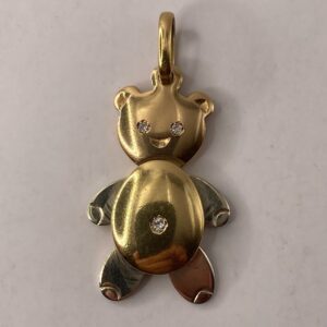 Pendentif Ours - Or 18k et Diamants - 8.77 grammes