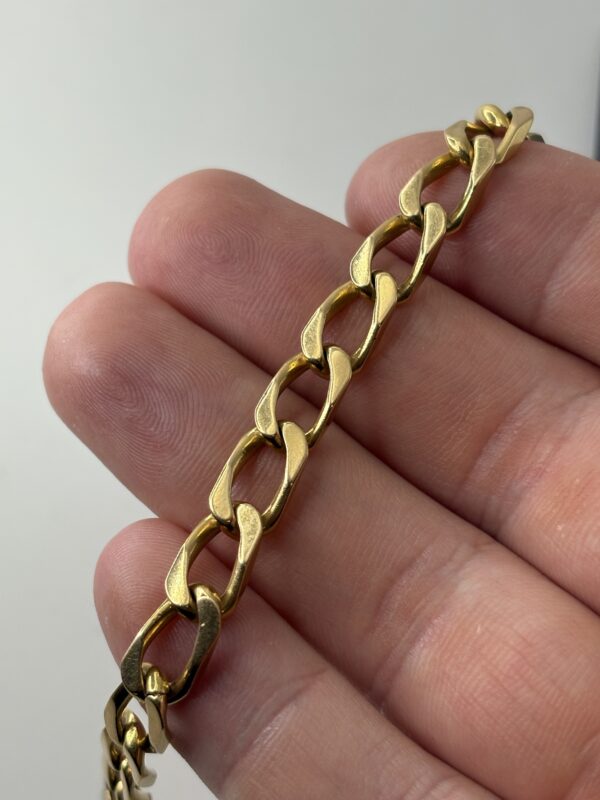 Bijoux Bracelet / Gourmette - Or 18 karats - 23.01 Grammes - 21 Centimètres – Image 3