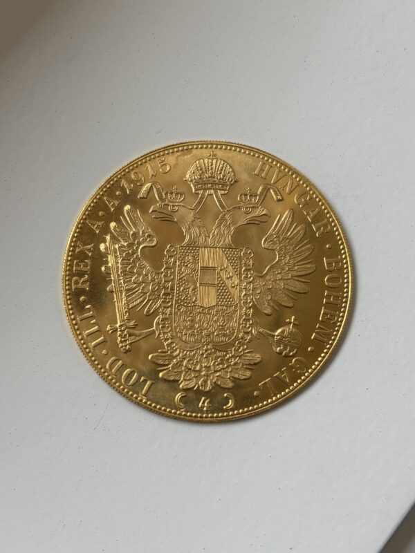 4 Ducats - Autriche - refrappe - 13.98g - or 986/1000