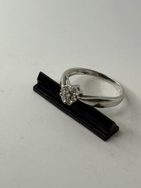 Bague - diamants - or blanc 18K (carats) - 2.50g - T54