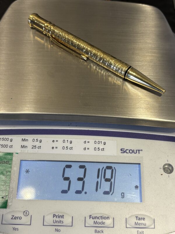 Rare Stylo bille Parker Duofold - Or 18k - Solid Gold - Roller – Image 7