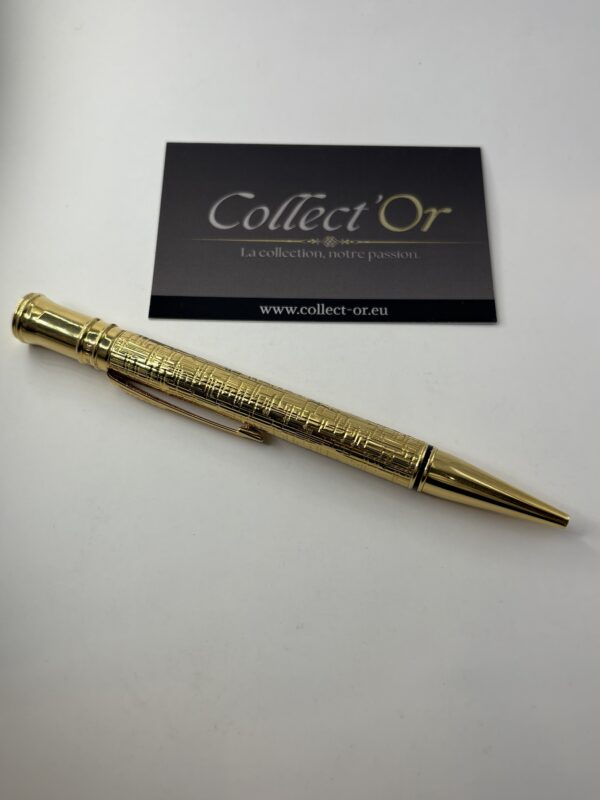 Rare Stylo bille Parker Duofold - Or 18k - Solid Gold - Roller