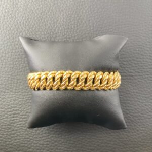 Bracelet mailles américaines - Or 18K - 22.37g - 19 cm