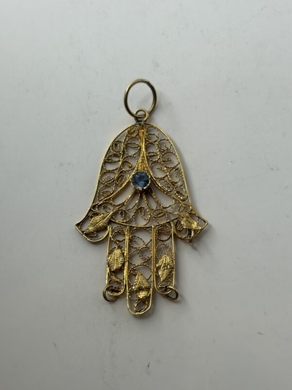 Pendentif Main de Fatma - Or 18K - 1.26g