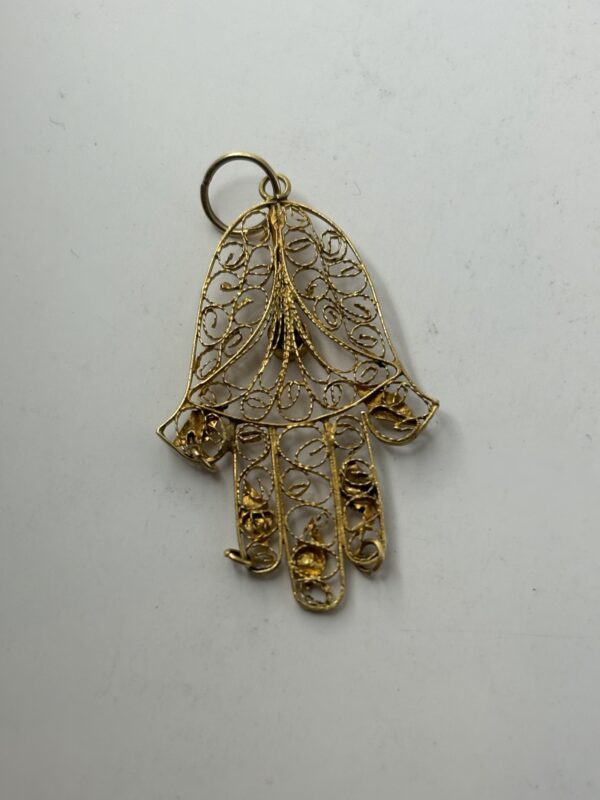 Pendentif Main de Fatma - Or 18K - 1.26g – Image 3