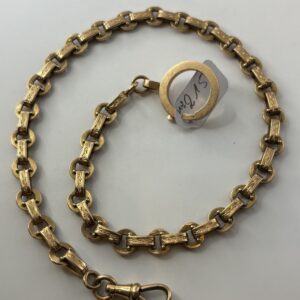 Chaîne de montre à gousset - or 18k - 19.17g - 34.5cm
