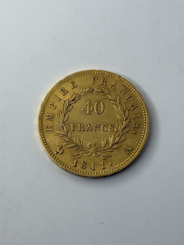 40 Francs Napoléon - Empire - 1811 A - Or 900