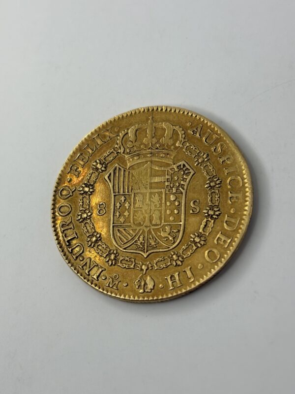 8 escudos - Mexique - Fernando VII - 1809 - Or 875 - 27.02g – Image 3