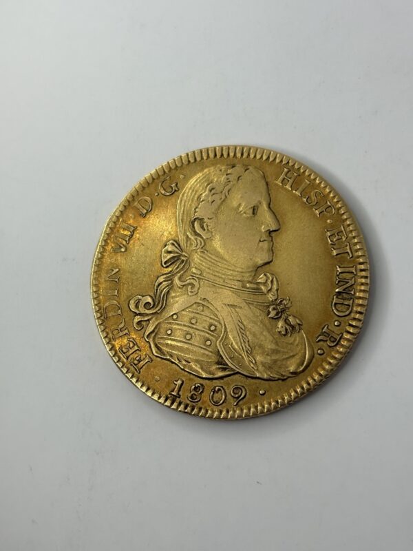 8 escudos - Mexique - Fernando VII - 1809 - Or 875 - 27.02g – Image 4