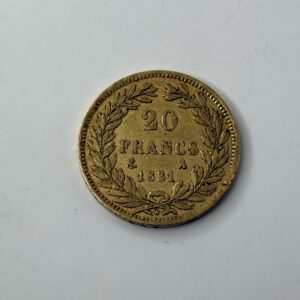 20 Francs - Louis Philippe - 1831 A - Or 900