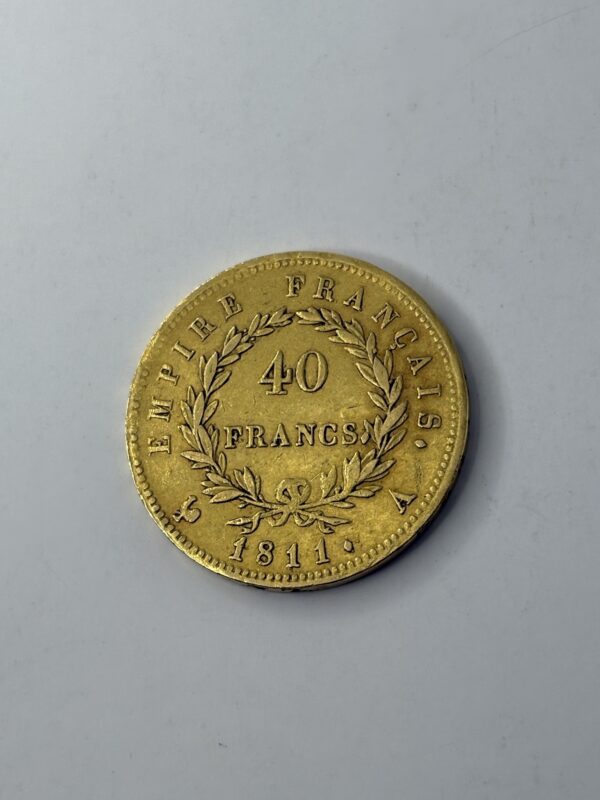 40 Francs - Napoléon - Empire - 1811 A - Or 900 – Image 3