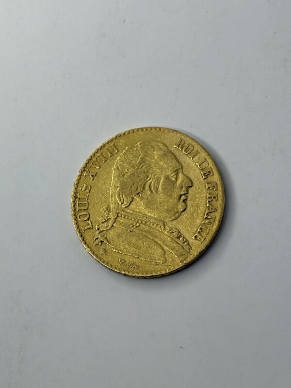 20 Francs - Louis XVIII - 1815 L - Or 900 – Image 4