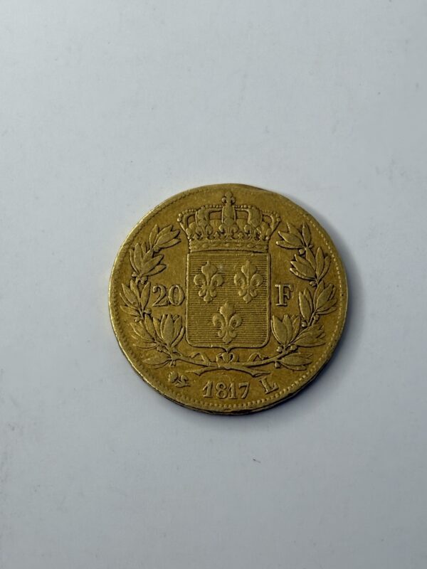 20 Francs - Louis XVIII - 1817 L - (36k exemplaires) - or 900