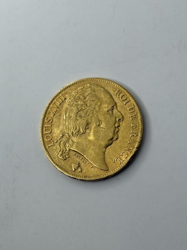 20 Francs - Louis XVIII - 1818 A - Or 900 – Image 4