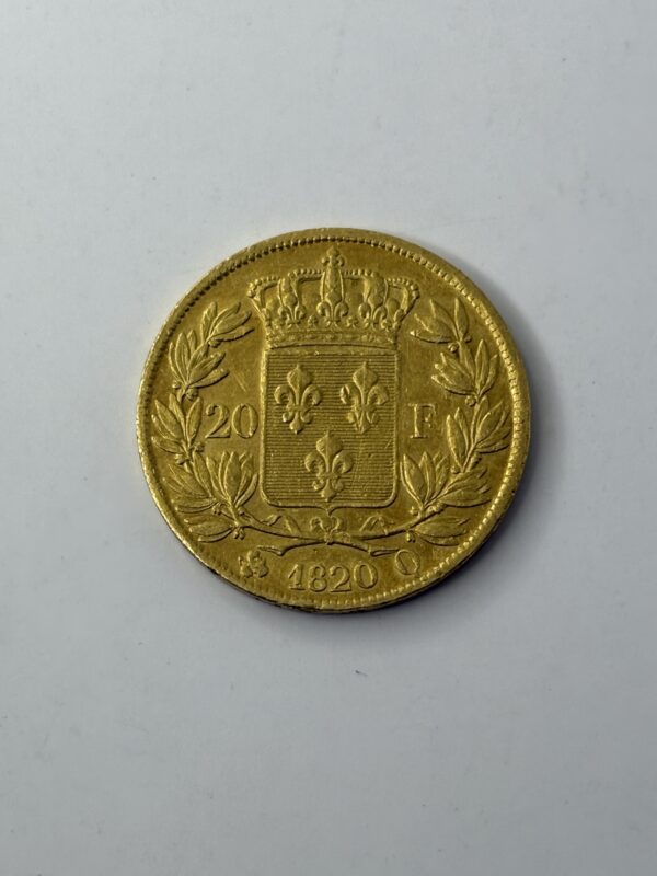 20 Francs - Louis XVIII - 1820 Q - 60k exemplaires - Or 900