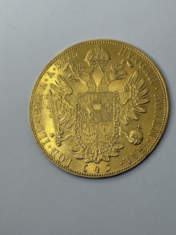 4 ducats - Autriche - frappe “ancienne” - Or 986 - 14g – Image 3